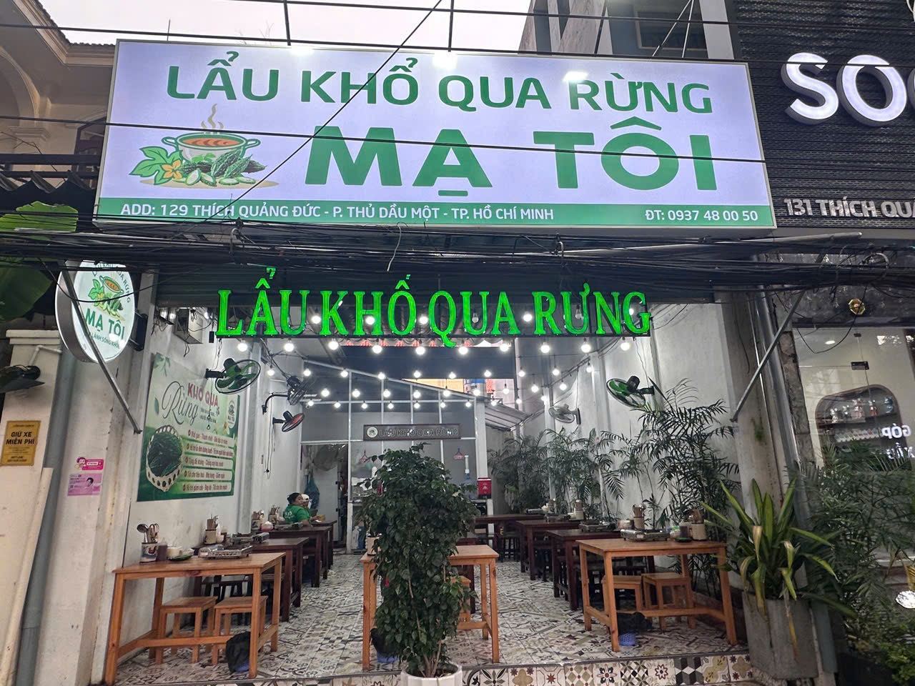 Mạ Tôi Bình Dương - Lẩu Khổ Qua Rừng 129A Thích Quảng Đức - Không gian bên trong