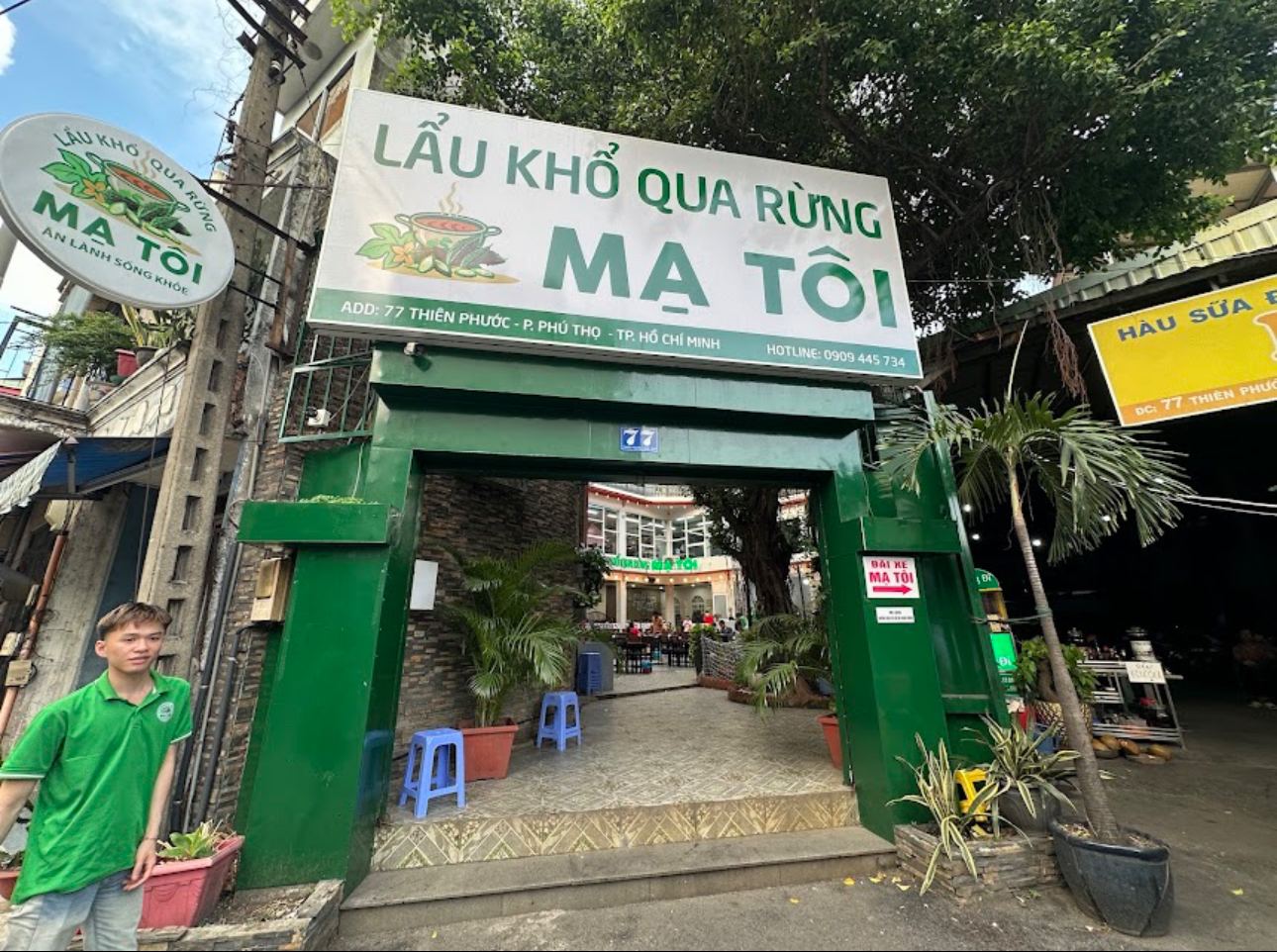 Mạ Tôi Quận 11 - Lẩu Khổ Qua Rừng 77 Thiên Phước - Không gian ngoài trời