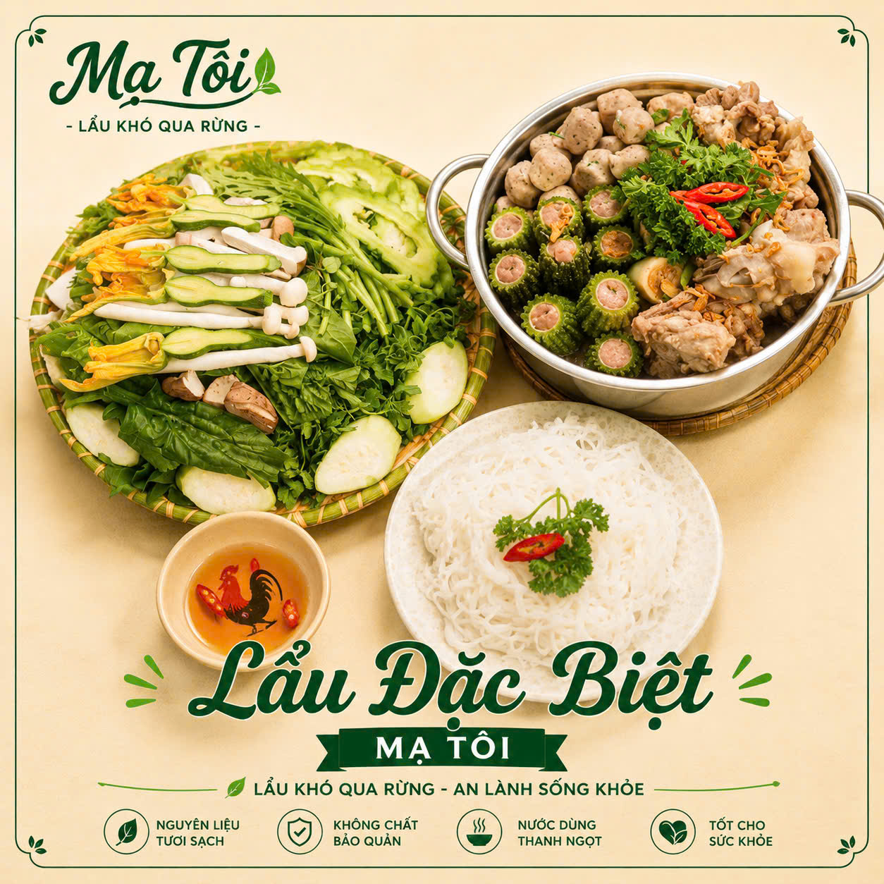 Lẩu Khổ Qua Rừng Xí Quách - Size Lớn